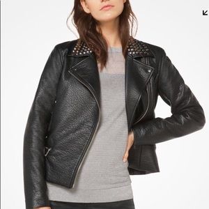 Michael michael kors faux leather jacket